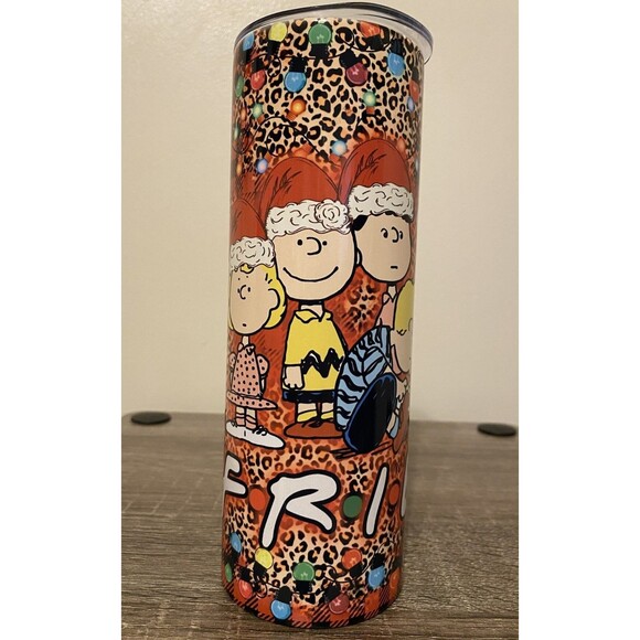 Peanuts Friends Themed Snoopy Woodstock Tumbler - Stainless Steel Travel Mug EUC - Picture 2 of 16